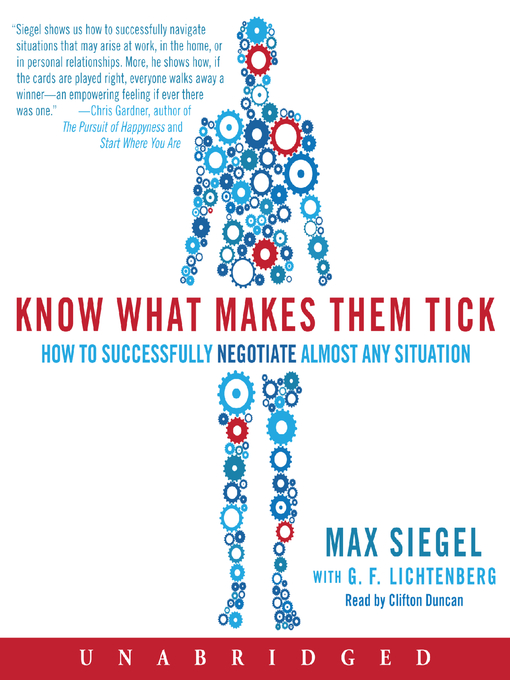 Title details for Know What Makes Them Tick by Max Siegel - Available
